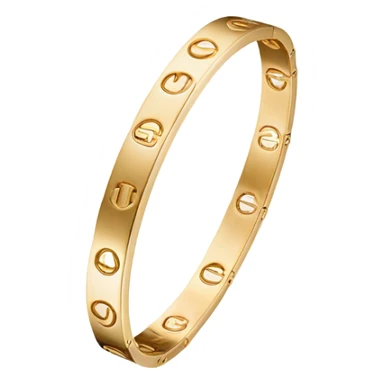 cartier love bracelet gold sticker
