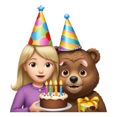 happy birthday masha and the bear sticker
