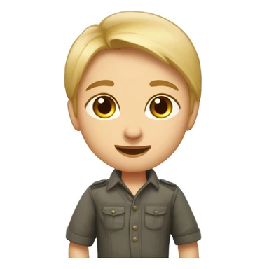 Девочка с русыми волосами в образе милого котенка котенка sticker