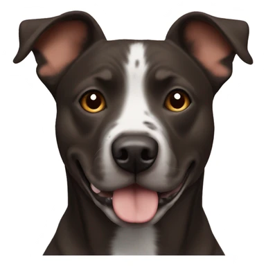 Dark brown staffordshire terrier blue heeler mix sticker