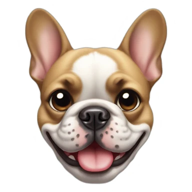 french-bulldog-face-smiling-one-eye-blinking sticker