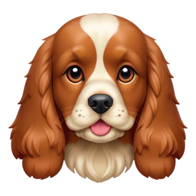 Cocker spaniel red sticker