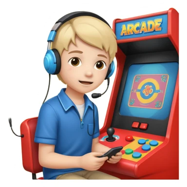 Retro Arcade Kid sticker