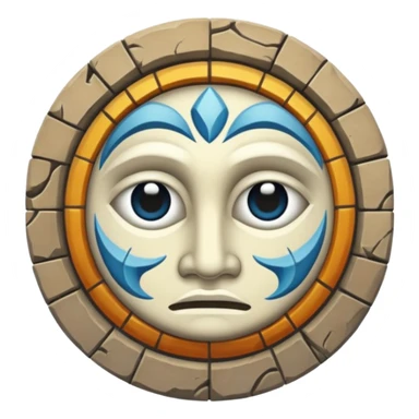 Curse in the middle of the mosaic sticker