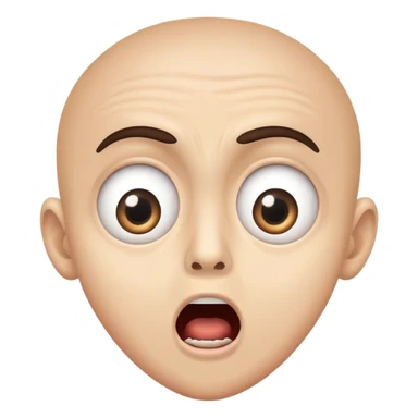 person pretending to be scared sticker