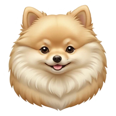 Meme-Worthy Cute Sleeping Cream Pomeranian Portrait Emoji, Head resting peacefully with a contented smile, showcasing a delightfully compact build and a luxuriously soft, fluffy cream Fur, eyes shut in a serene nap, Simplified yet hilariously adorable features, highly detailed, glowing with a soft, drowsy light, high shine, relaxed and utterly lovable, stylized with an air of playful laziness, bright and heartwarming, soft glowing outline, capturing the essence of a comically sleepy companion, so meme-worthy it feels like it could instantly become the next viral sensation of adorable slumber! sticker