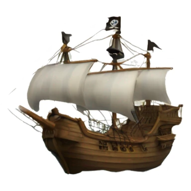 pirate ship wooden crow's nest sticker