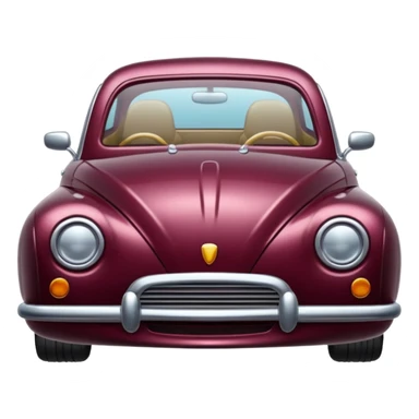 burgundy car sticker