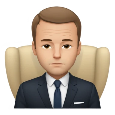 Macron entrain de dormir sticker