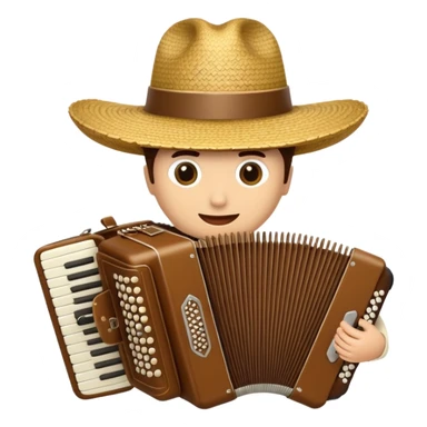 Sombrero vueltiao with an accordion sticker