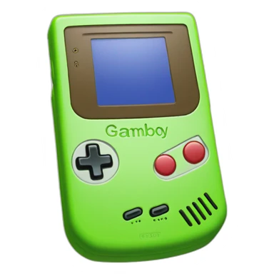 Lime green gameboy color sticker