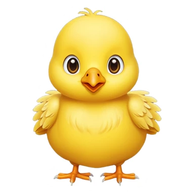 Un poussin mignon avec un coeur sticker