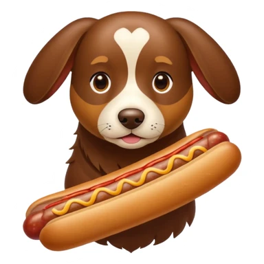 Perro salchicha de pelo largo cachorro color chocolate con color miel sticker
