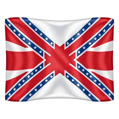 historically accurate confederate flag known as the 'Stars and Bars', rectangular, simple flat colors, no text sticker