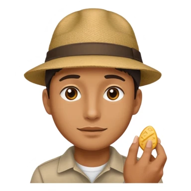 an icon of a person with a small chip next to him sticker