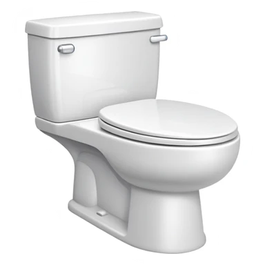 white porcelain toilet sticker