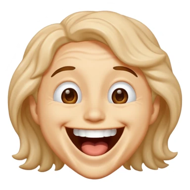 Person laughing loudly sticker