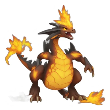 Dracofeu Pokémon qui crache du feu sticker