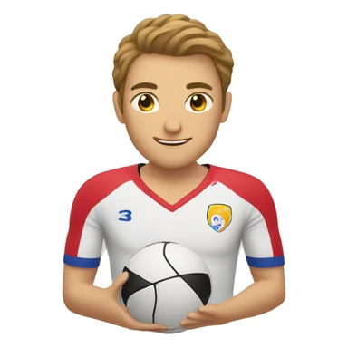 Handbal players sticker