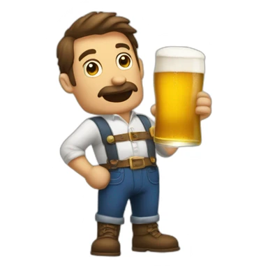 Hommer qui boit une bière sticker