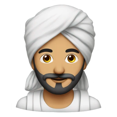 Sardar guy wearing mask sticker