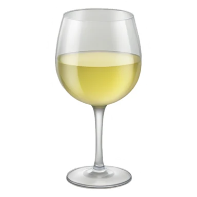 a glass of white wine sticker