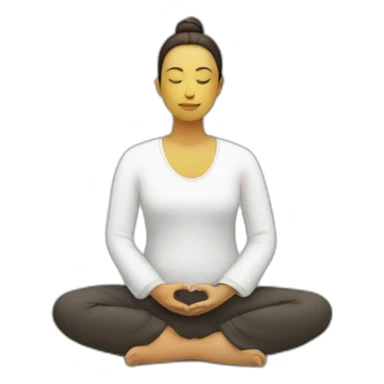 meditation calmness sticker