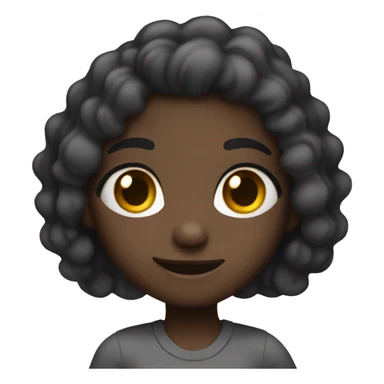 Dark skin girl saying okay buddy sticker