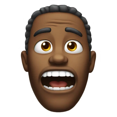 Jaw dropped emoji sticker