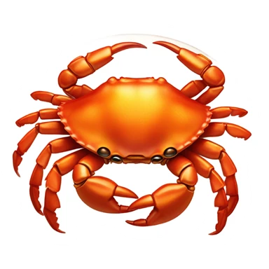 crab with butter and sauce sticker