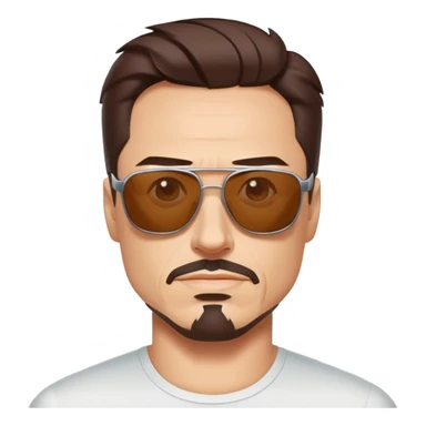 Tony Stark wearing sunglasses, genius billionaire sticker