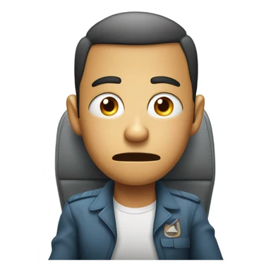 Fear of  flying on airplane sticker