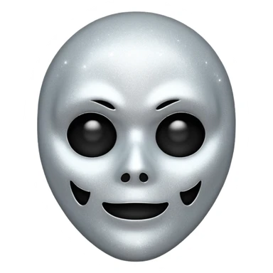 mask Ghost face glitter  sticker