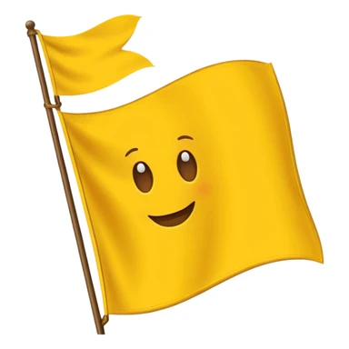 Create a yellow flag  sticker