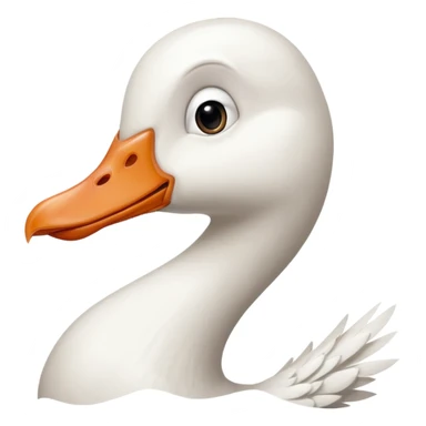Goofy ahh retarded white Goose  sticker