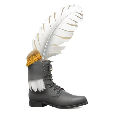 a feather tickling a foot sticker