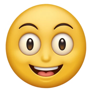 emoji fave with one eye twitching and a crazy smile sticker