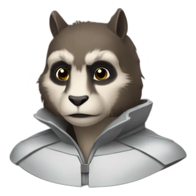 Un marmotte dans les bras de batman sticker