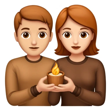 Dos personas dandose la mano como agradecimiento, una persona canelita y una persona blanca sticker