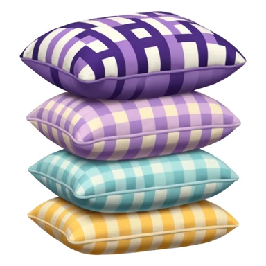 3 aesthetic pillow stack sticker