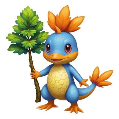 Mudkip-Treecko-Torchic-fusion (full body) sticker