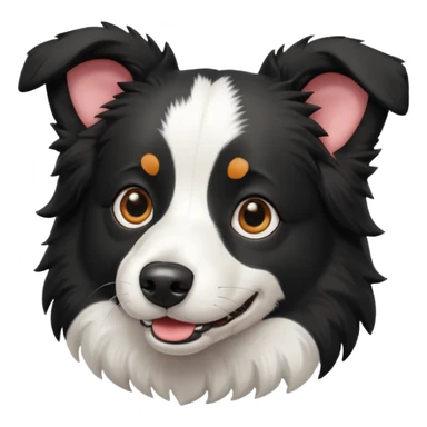 border collie playing sticker