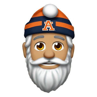 Bruce Pearl as an Auburn themed Santa Clause sticker