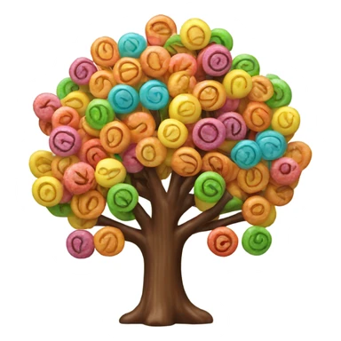 tree made of Lolipops sticker