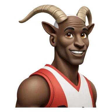 Micheal Jordan as a goat sticker