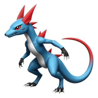 Shiny Cool Futuristic Smooth Salandit-Zeraora-Lombax-Sergal-Zangoose-Cyclizar-Genesect-Pokémon, full body sticker