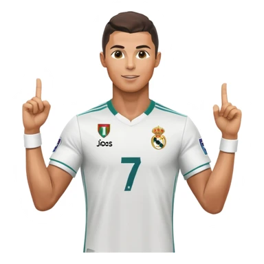 CR7 Cristiano Ronaldo doing his signature celebration pose sticker