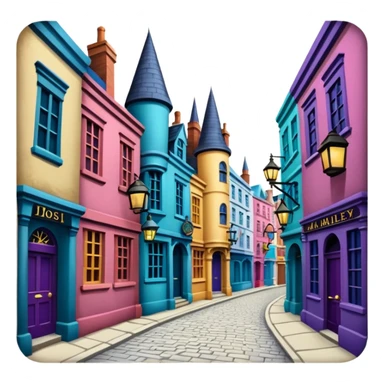 Diagon alley Mina Lima style sticker