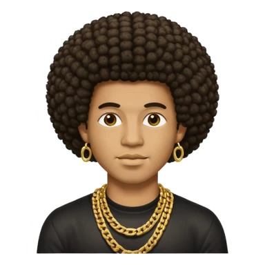 Black seventeen man  with a afro haircut and grille in his teeths sticker