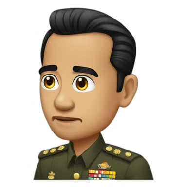 raised eyebrow emoji president Jokowi sticker